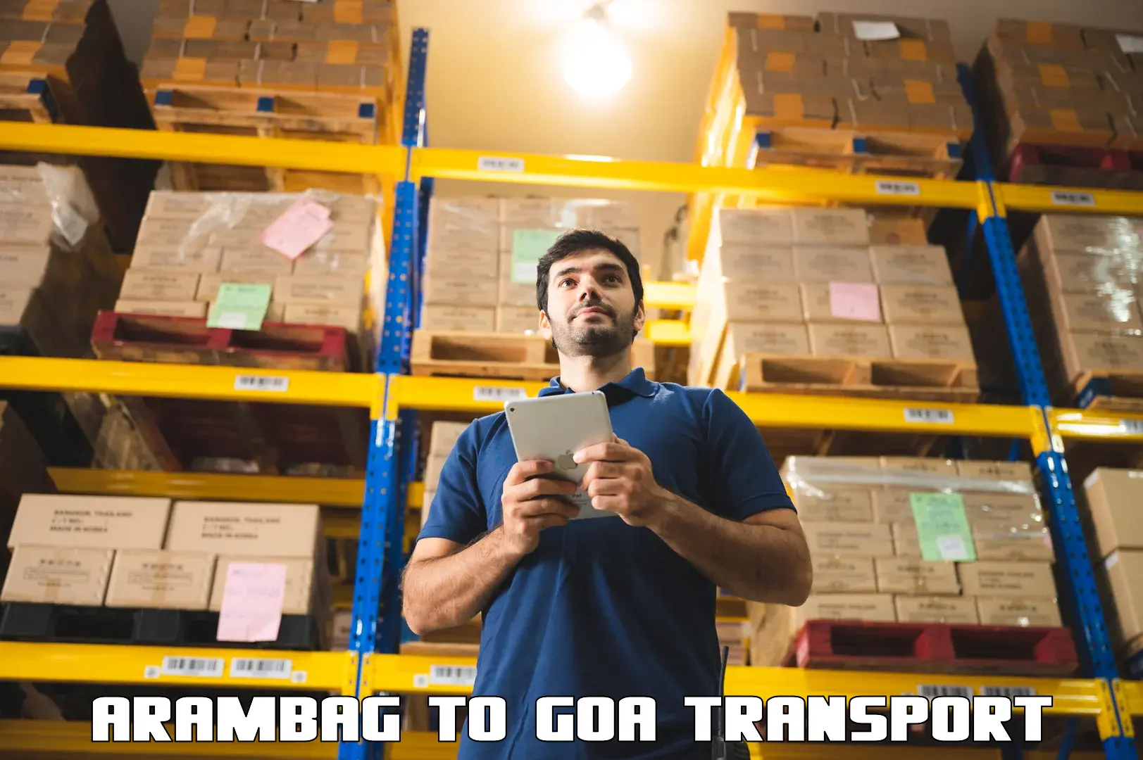 Air freight transport services Arambag to NIT Goa