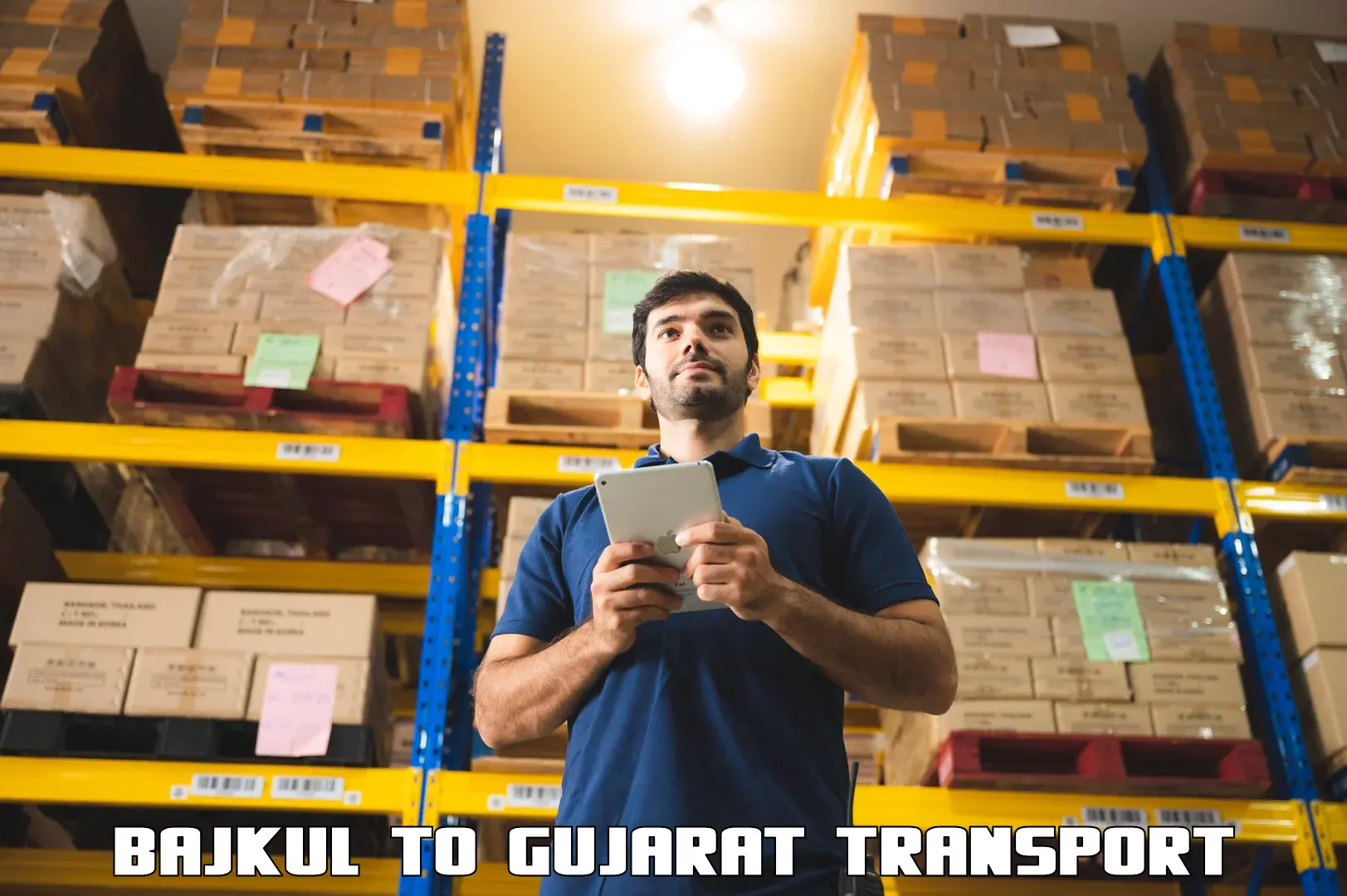Two wheeler transport services in Bajkul to Kalol Gujarat