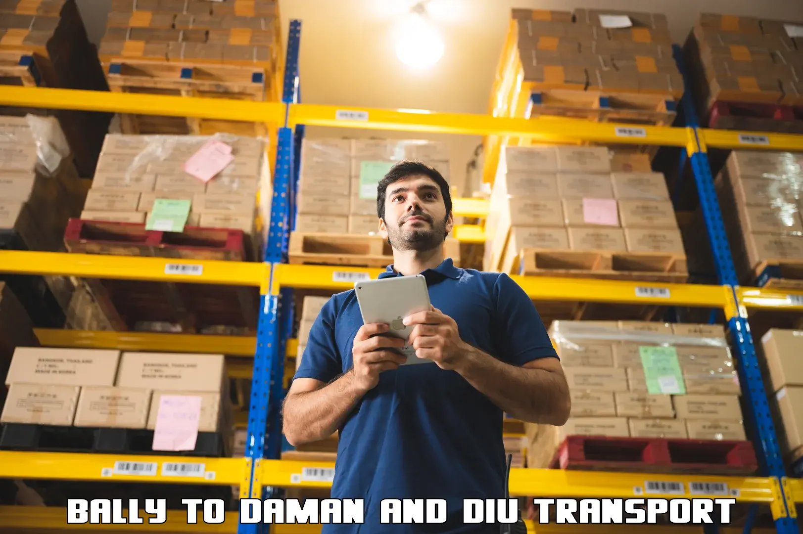 Domestic goods transportation services Bally to Daman