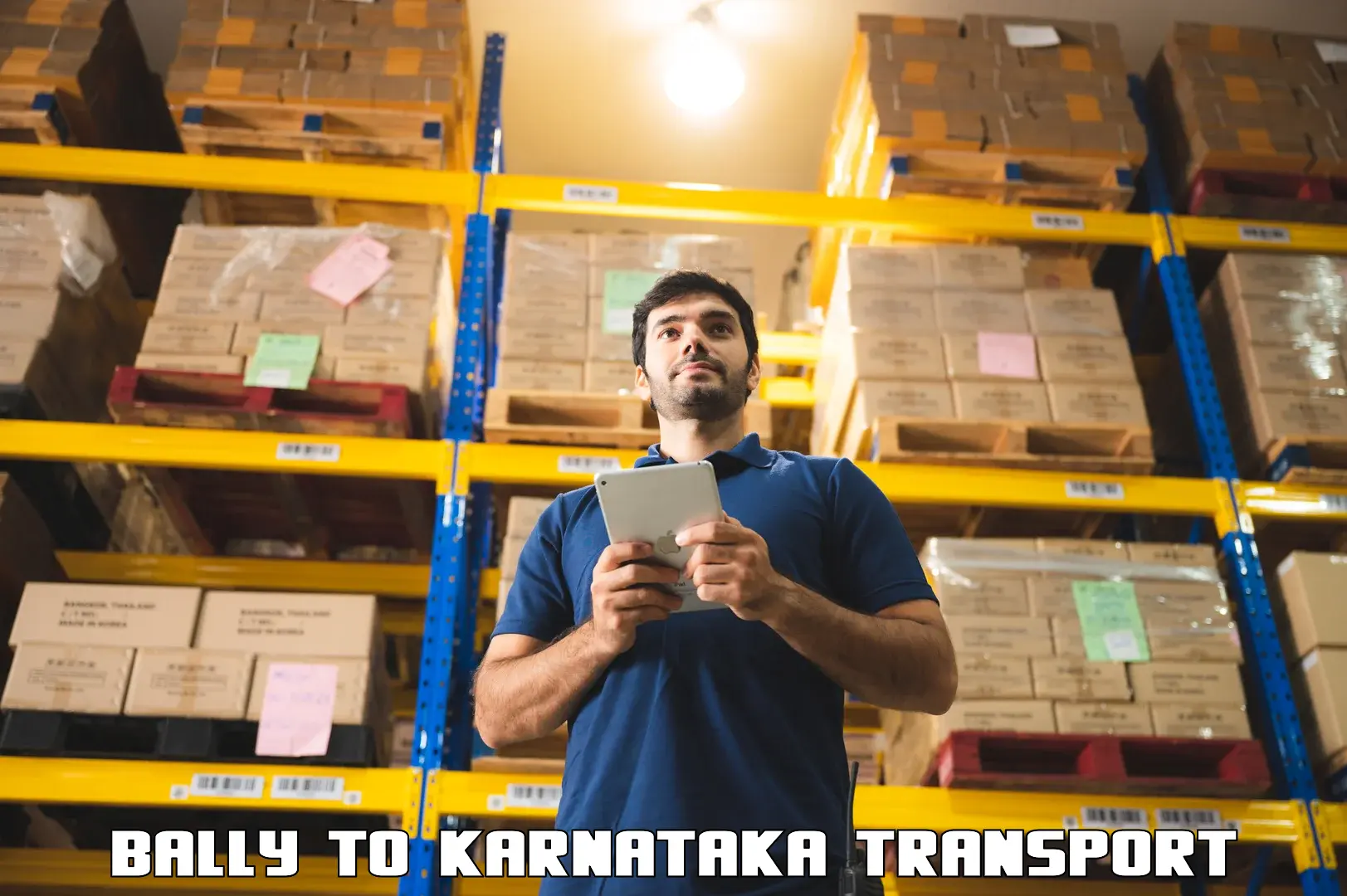 Interstate goods transport in Bally to Karnataka