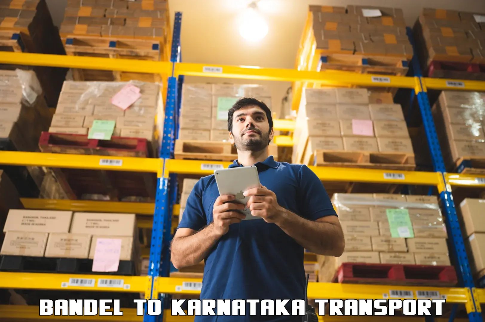 Interstate goods transport Bandel to Karnataka