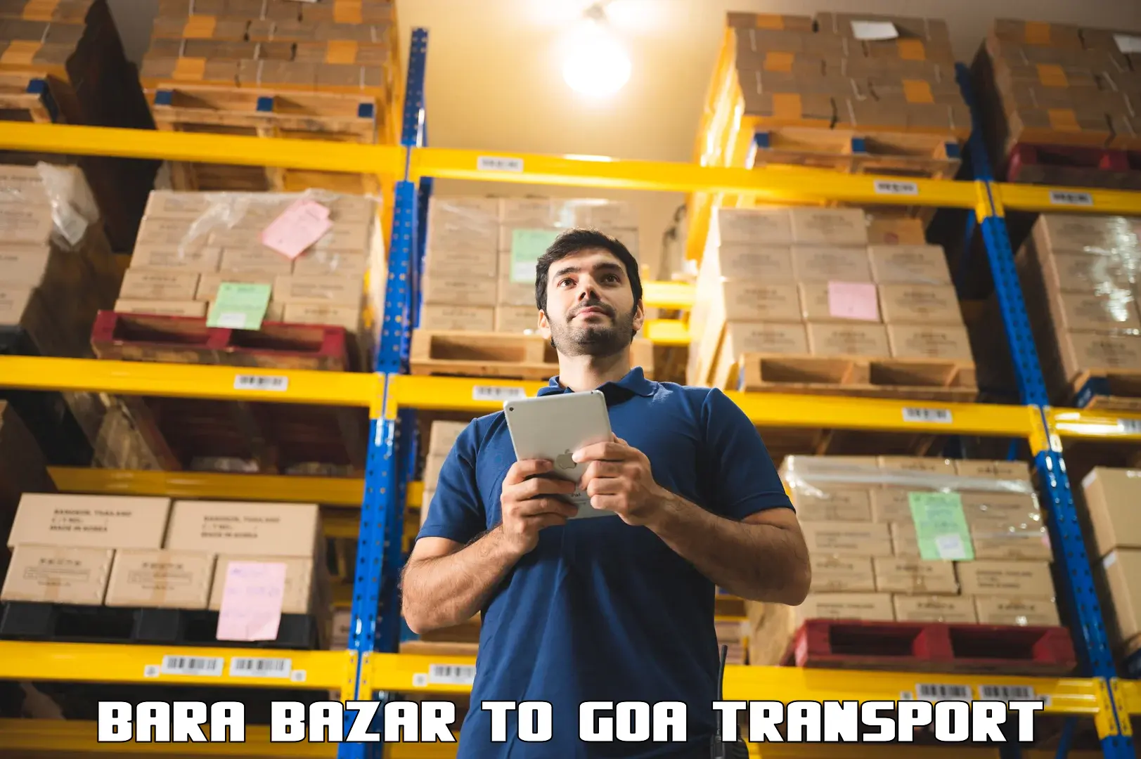 Two wheeler transport services Bara Bazar to Margao