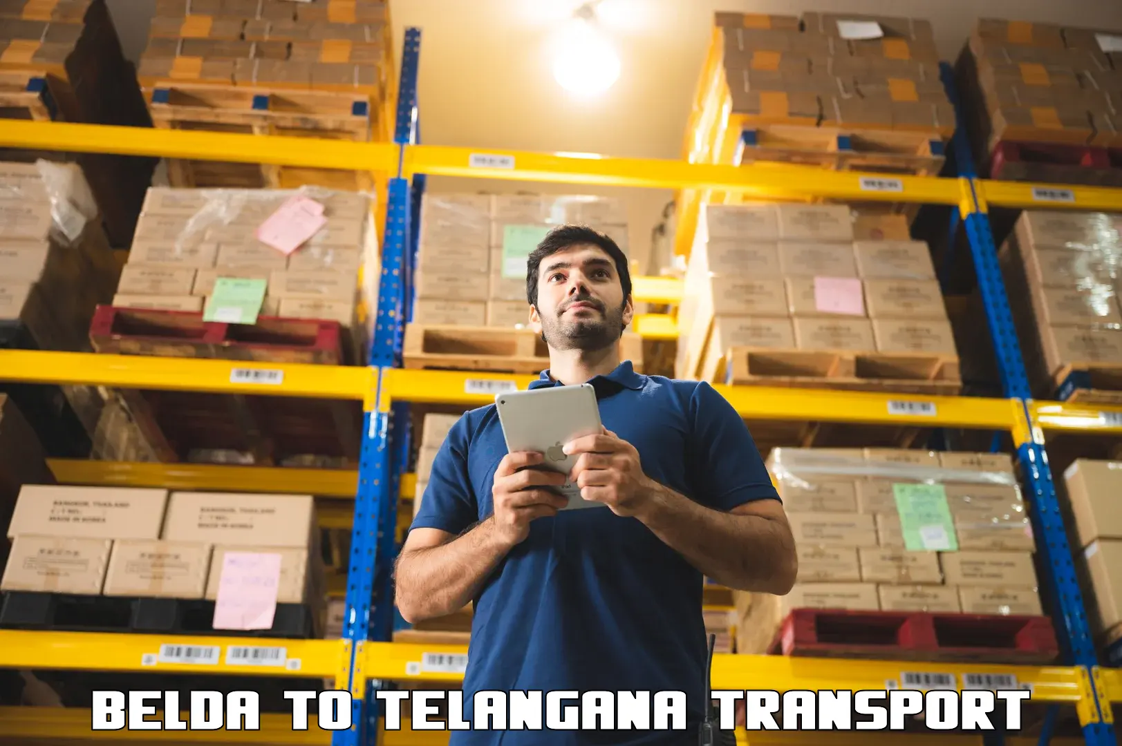 Container transportation services Belda to Khanapur Nirmal