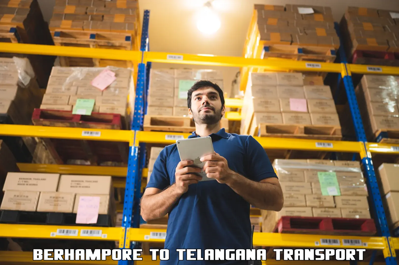 Domestic goods transportation services in Berhampore to Hajipur Mancherial