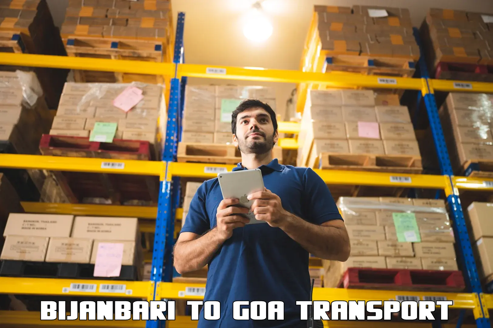Transport services Bijanbari to Goa University