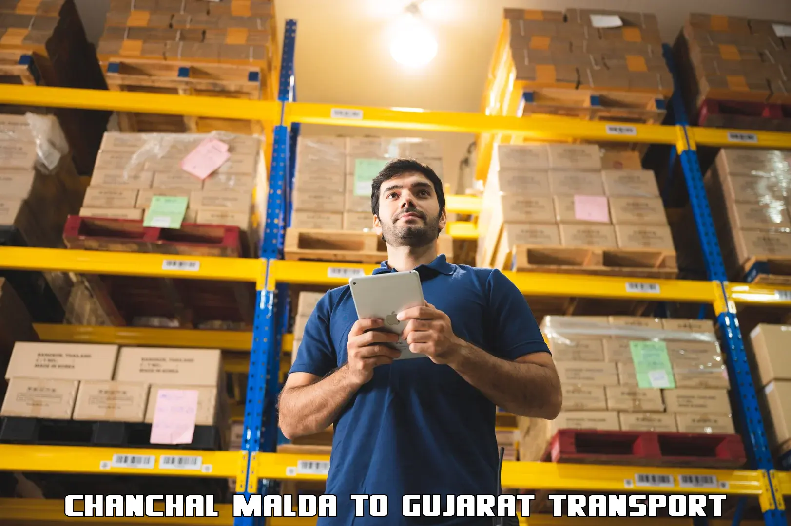 Furniture transport service Chanchal Malda to Kalol Gujarat