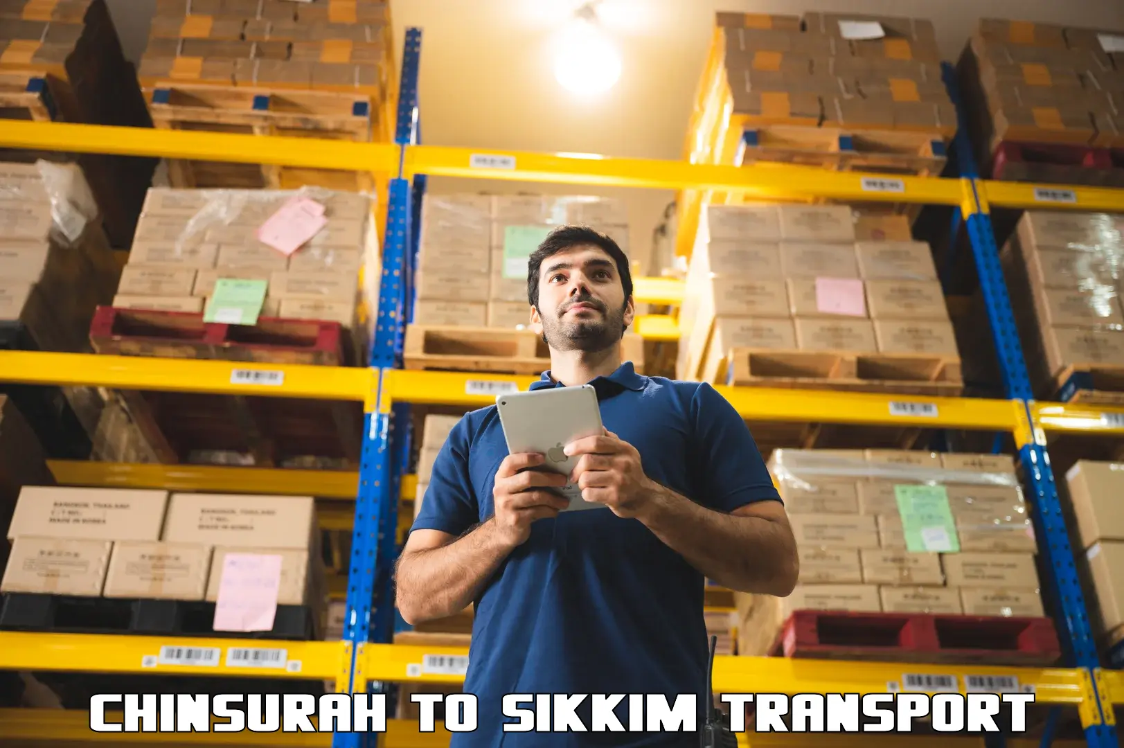 Interstate goods transport Chinsurah to East Sikkim
