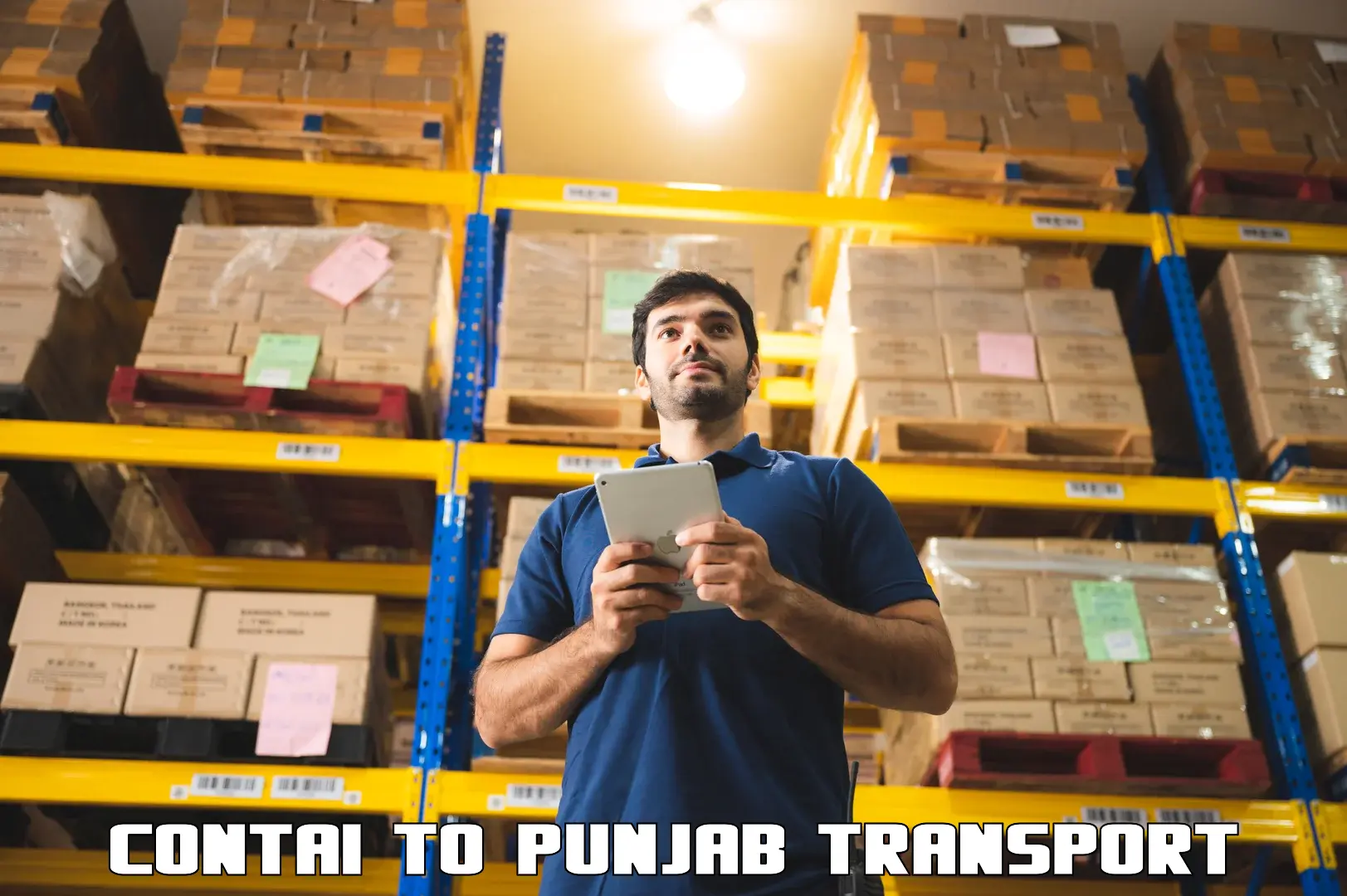 Best transport services in India in Contai to Ludhiana