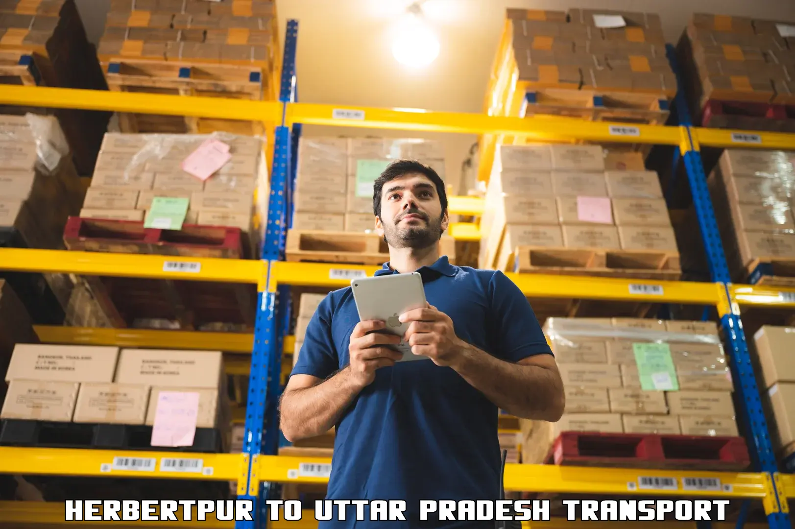 Material transport services Herbertpur to Utraula