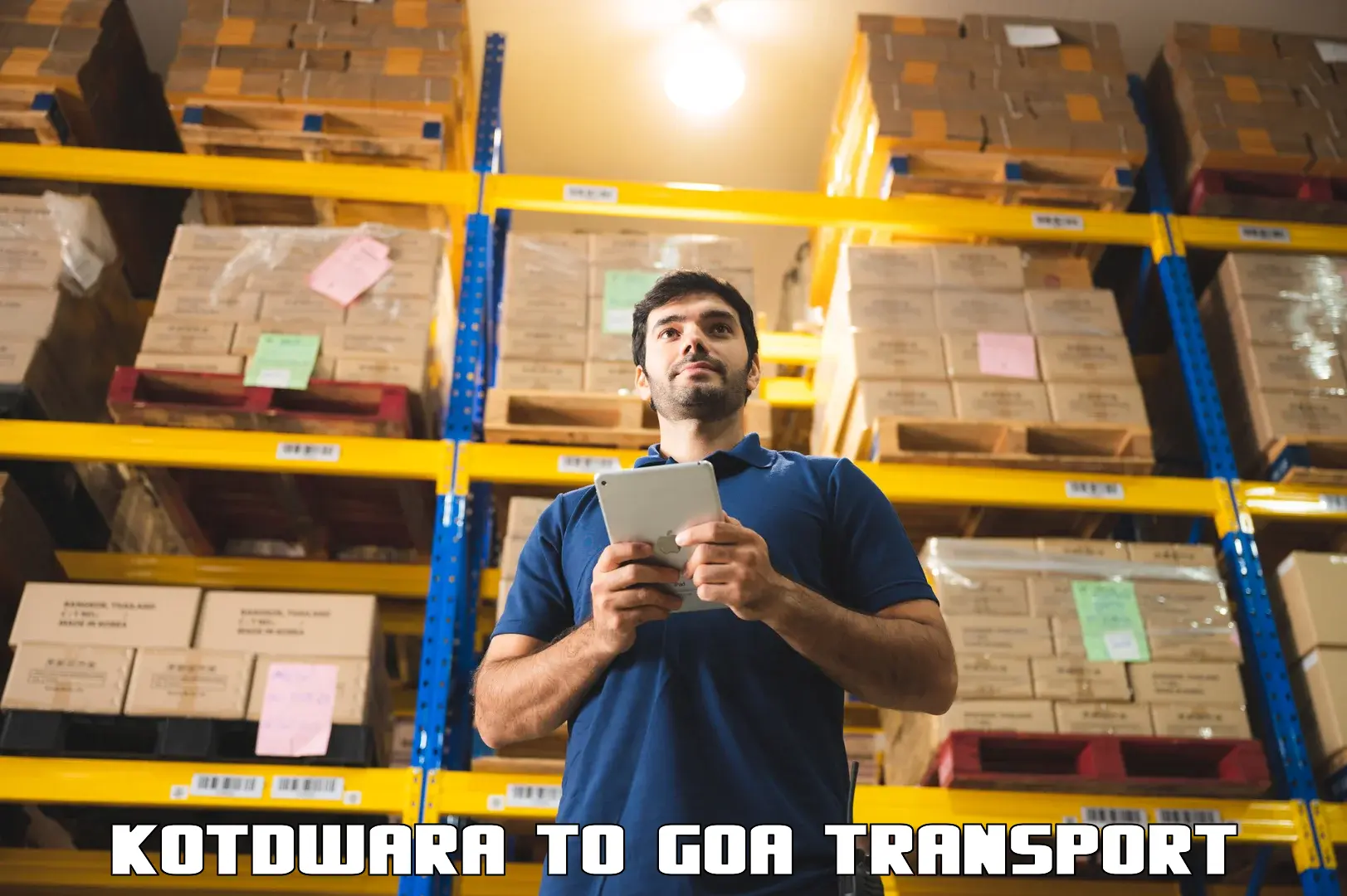 Pick up transport service Kotdwara to South Goa