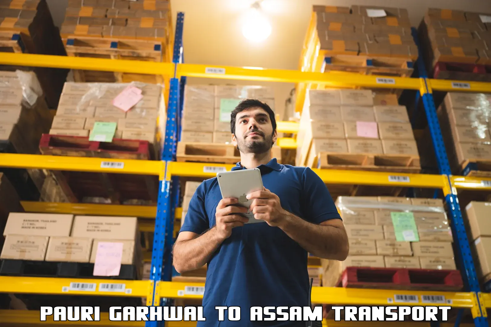 Vehicle courier services Pauri Garhwal to Agomani