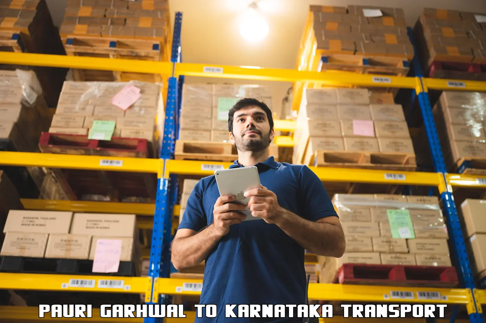 Parcel transport services Pauri Garhwal to Chikkamagaluru